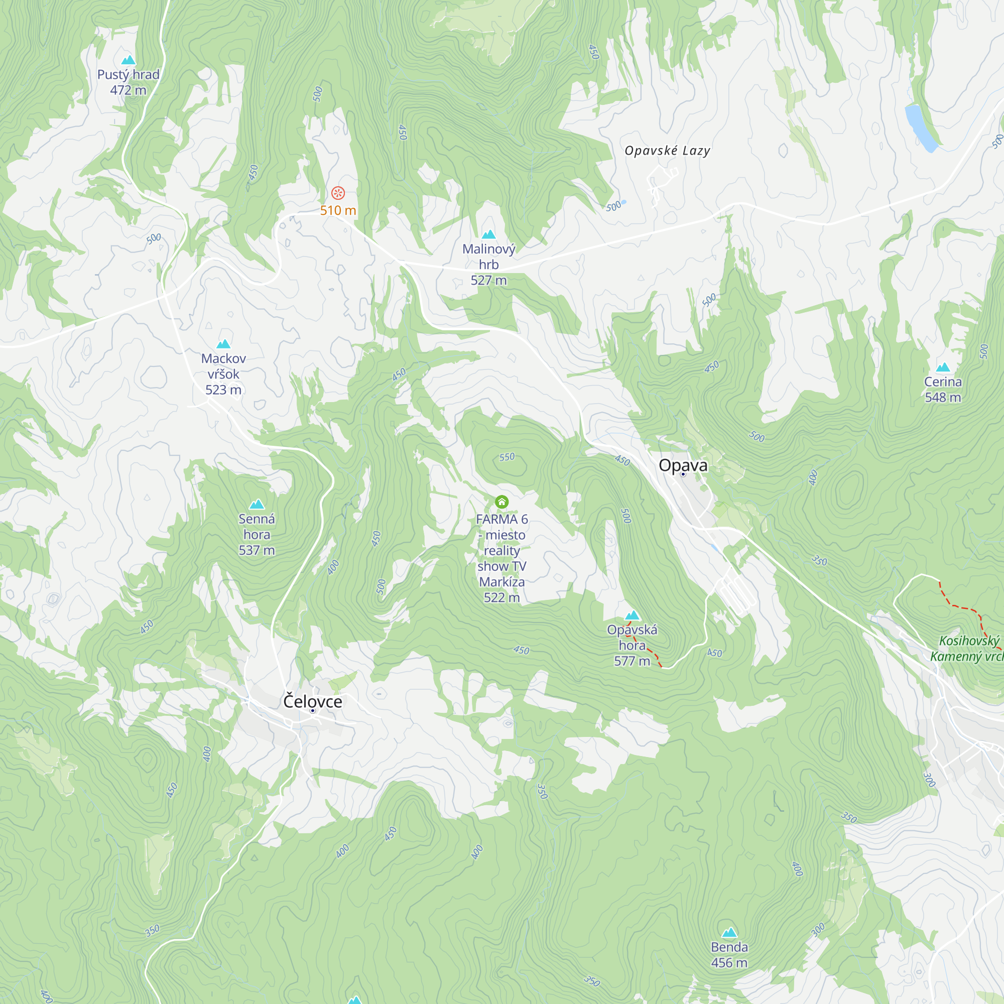 FARMA 6 - miesto reality show TV Markíza map