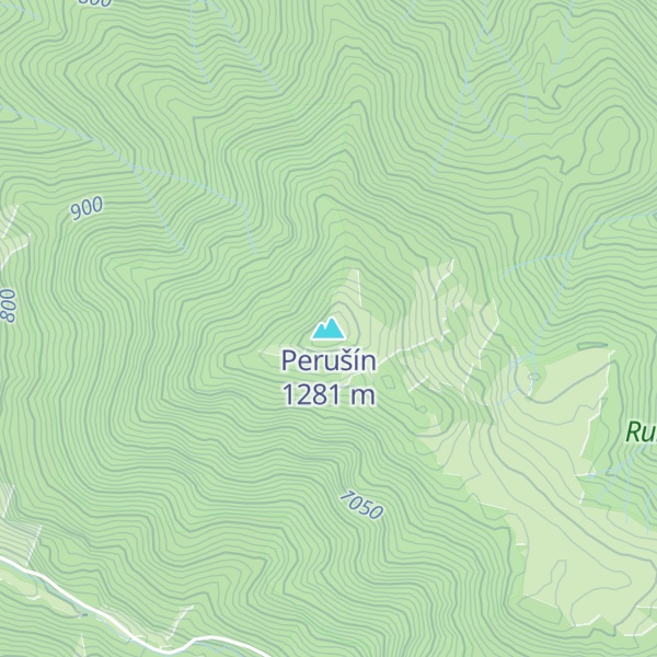 Map of Perušín