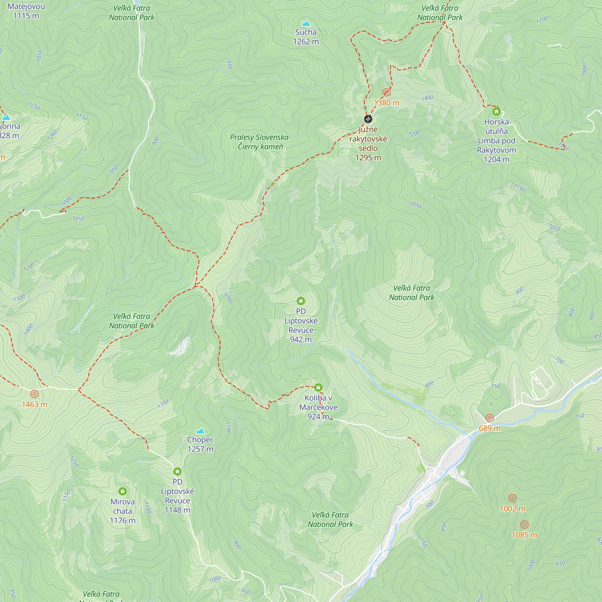PD Liptovské Revúce map