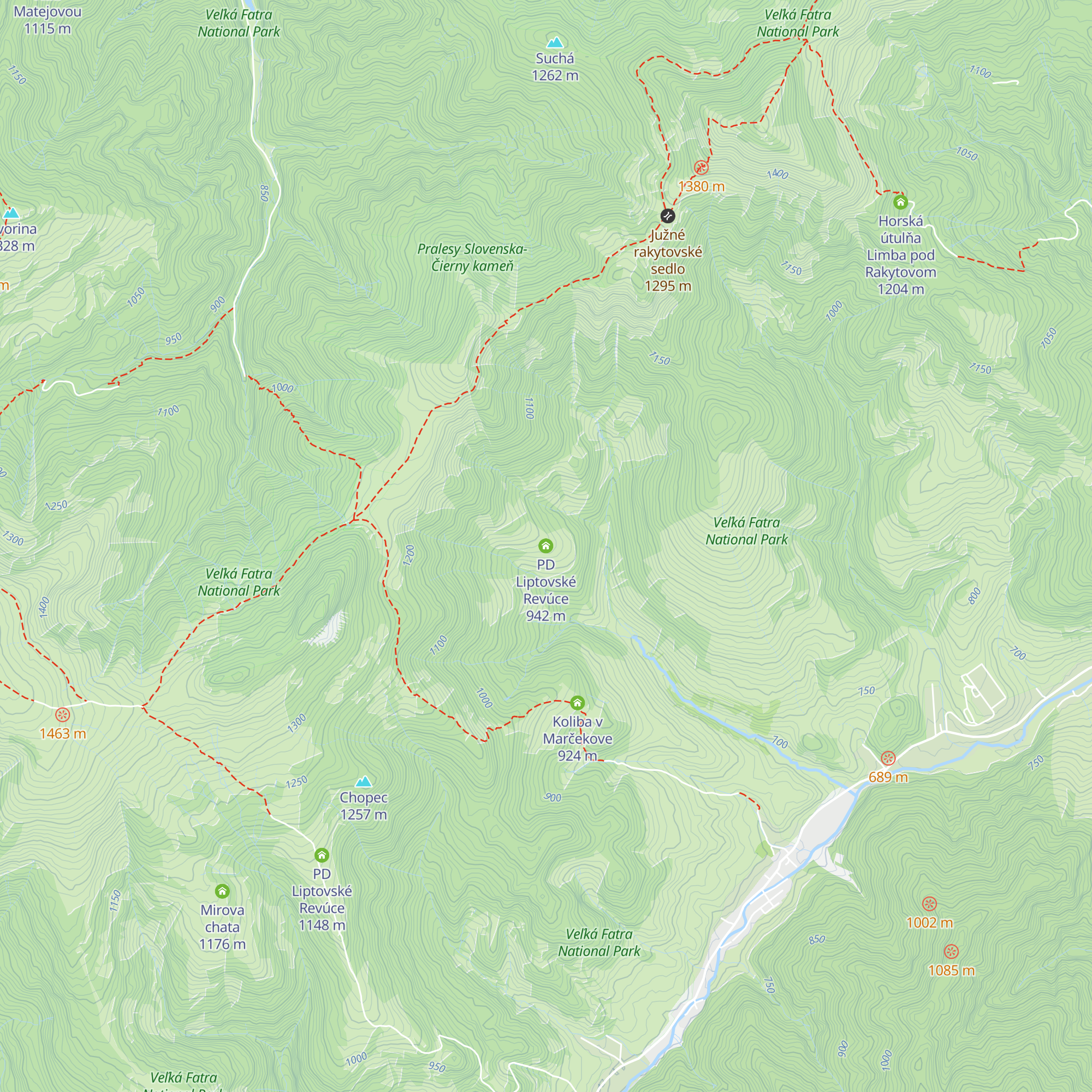 PD Liptovské Revúce map