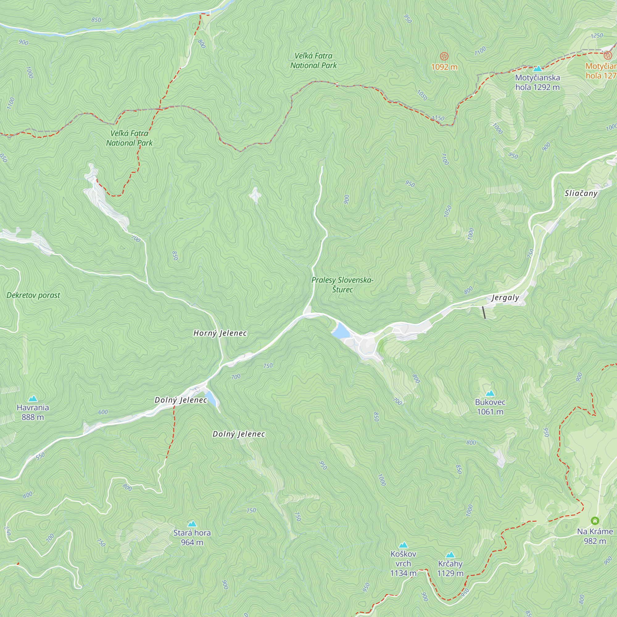 Šturec map