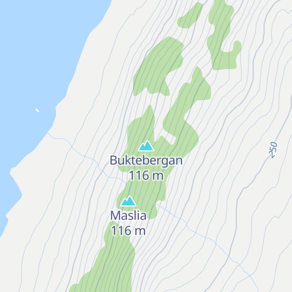 Map of Buktebergan