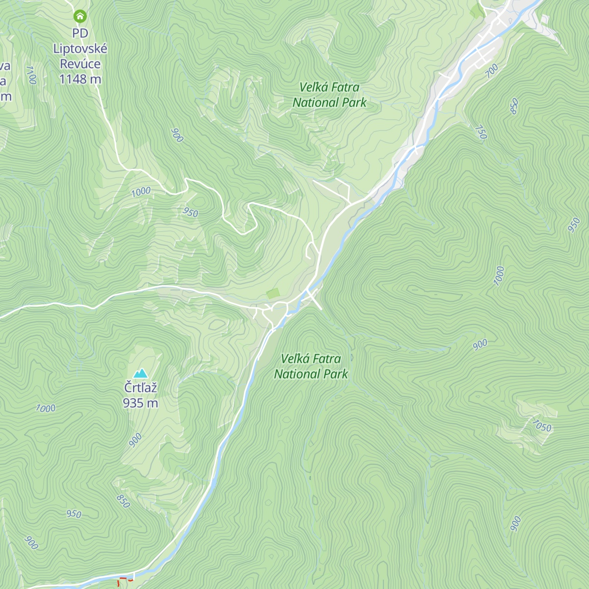 Chata u Baníkov map