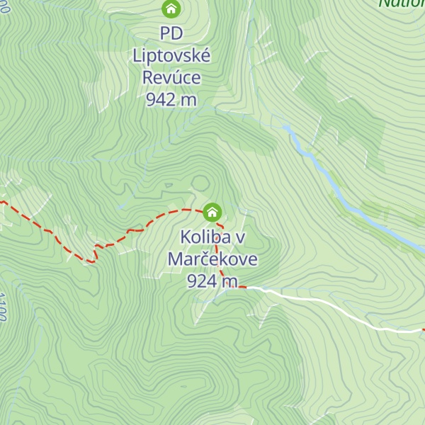 Map of Koliba v Marčekove