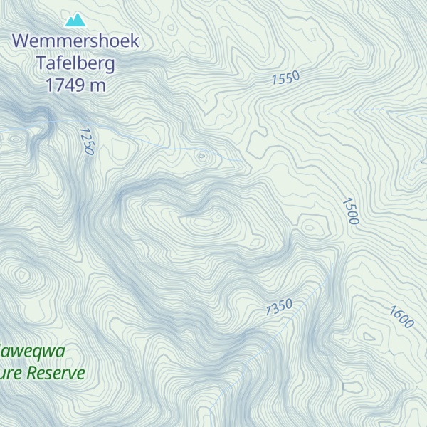 Map of Olifantshoekpiek