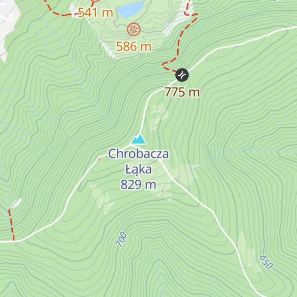Map of Dom Turystyczno-Rekolekcyjny Hrobacza Łąka