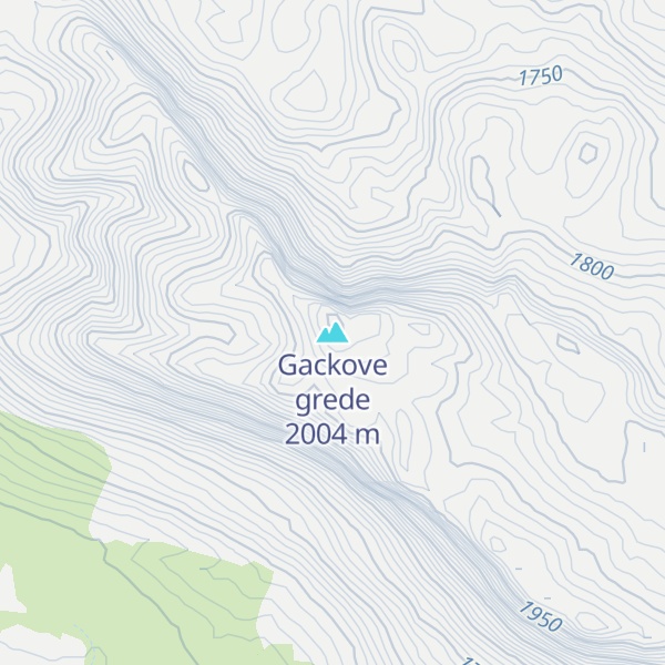 Map of Gackove grede