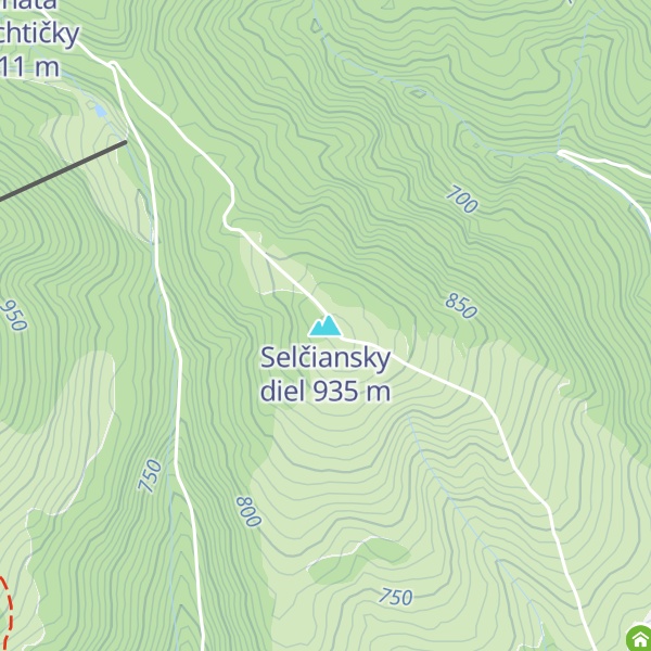Map of Selčiansky diel