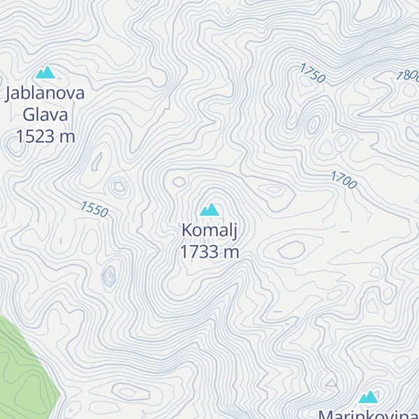 Map of Komalj