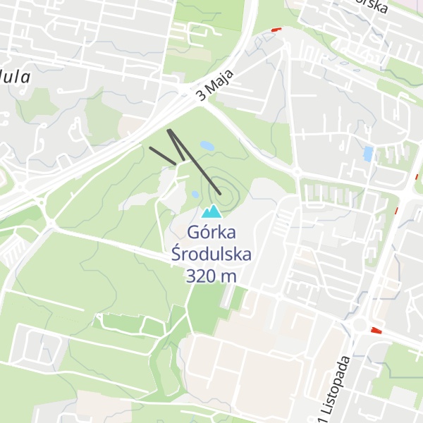 Map of Górka Środulska