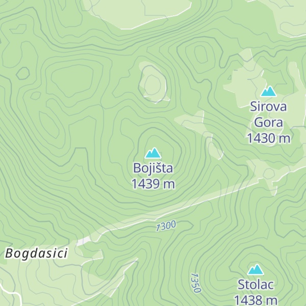 Map of Bojišta
