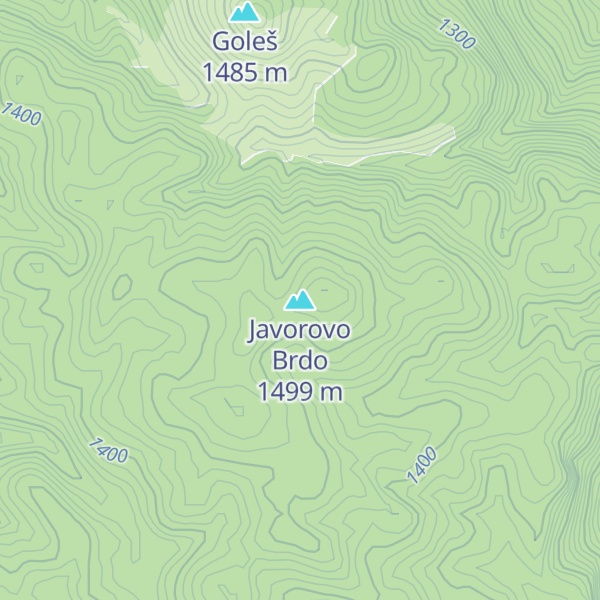 Map of Javorovo Brdo