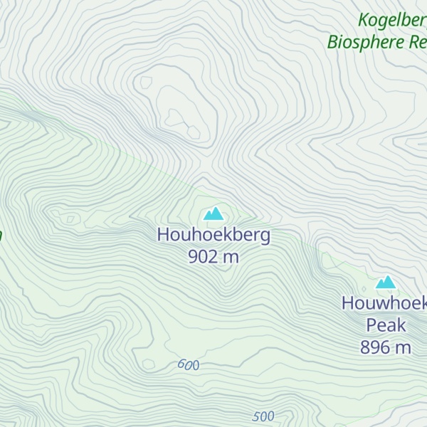 Map of Houhoekberg