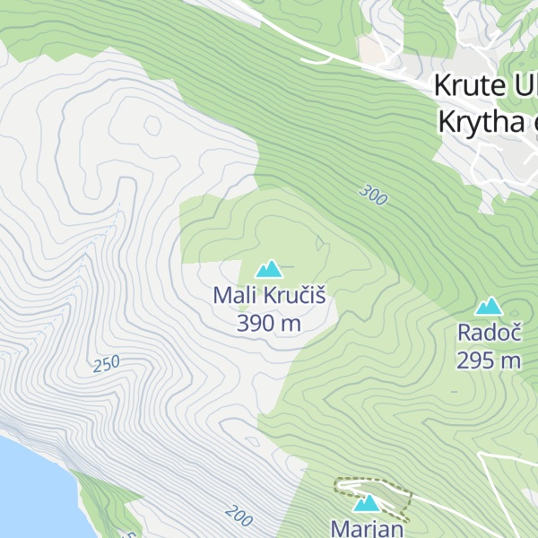 Map of Mali Kručiš