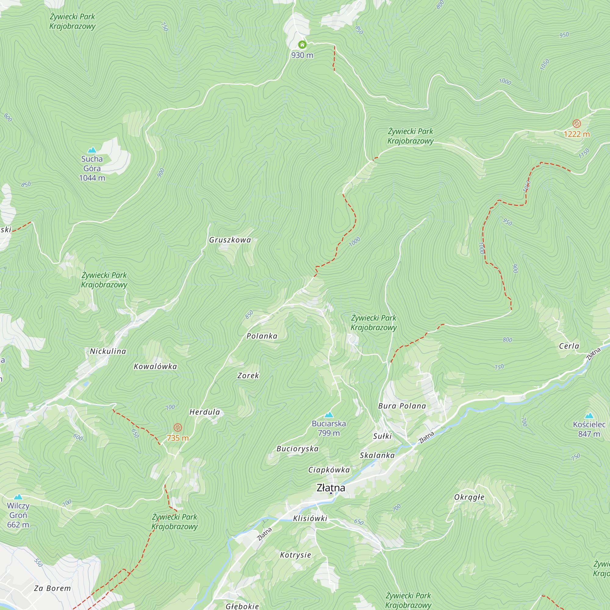 Chata Zapolanka map