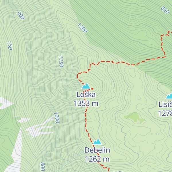 Map of Loška