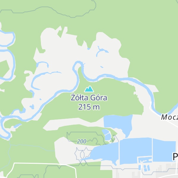Map of Żółta Góra