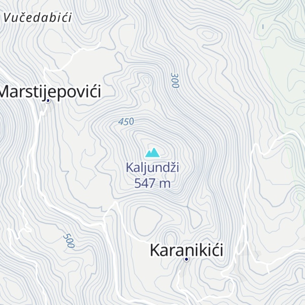 Map of Kaljundži
