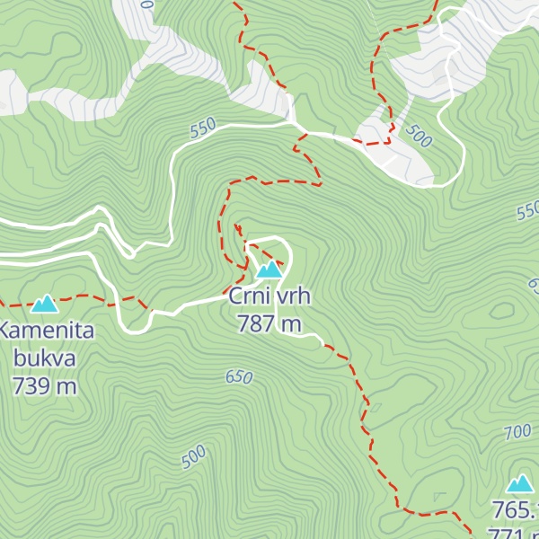 Map of Crni vrh