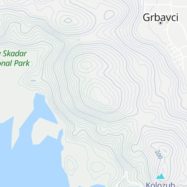 Map of Velja greda