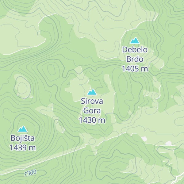 Map of Sirova Gora