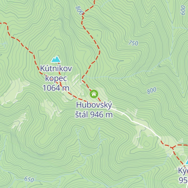 Map of Hubovský štál