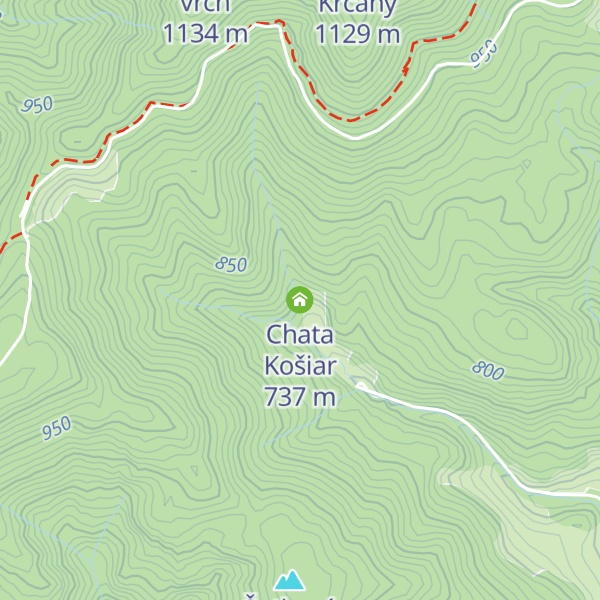 Map of Chata Košiar