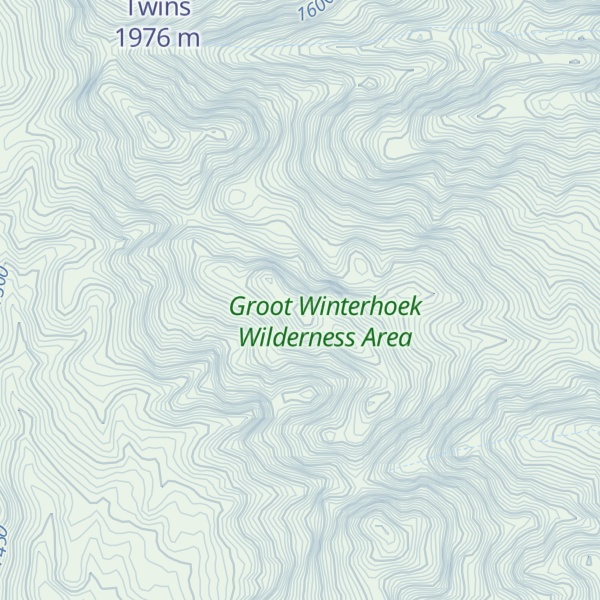 Map of Arête Peak