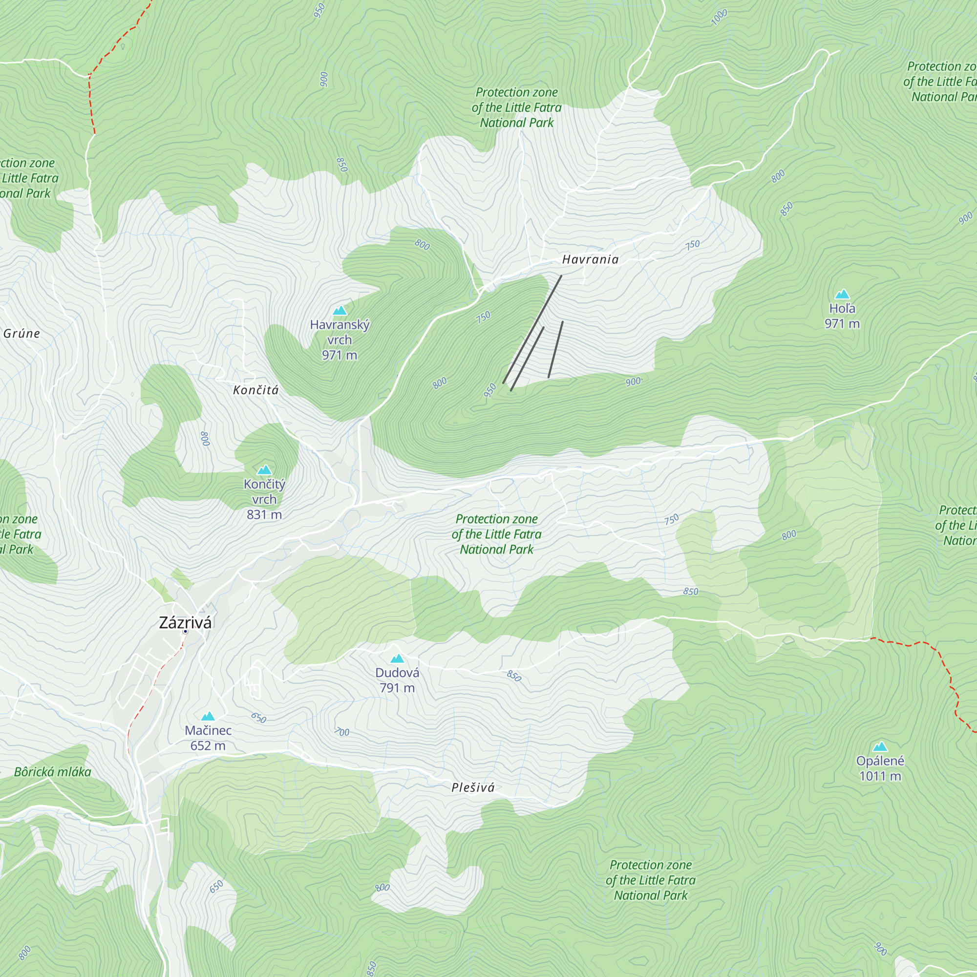 Chata Potôčik Zázrivá map