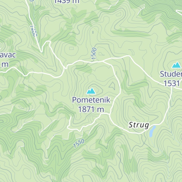 Map of Pometenik