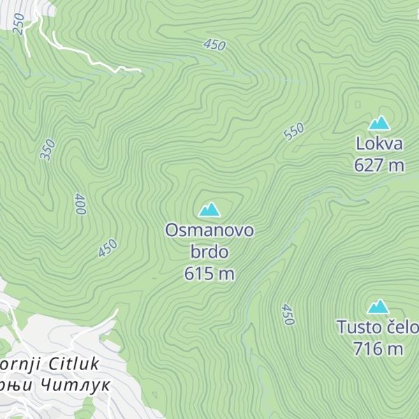 Map of Osmanovo brdo