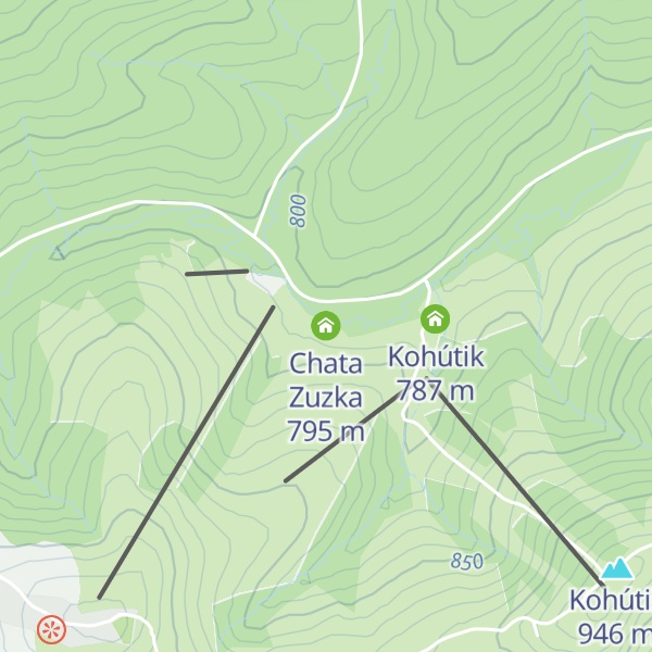 Map of Chata Zuzka