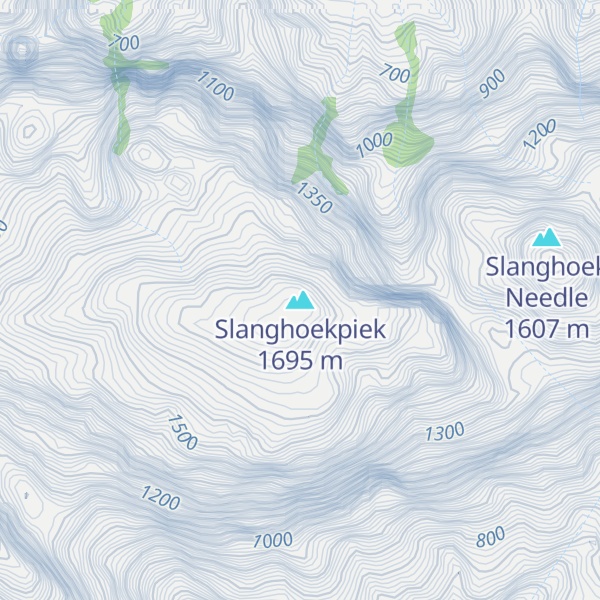 Map of Slanghoekpiek