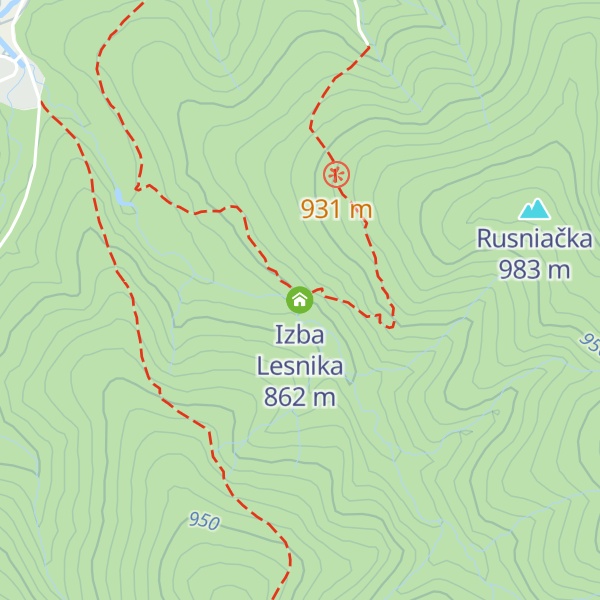 Map of Izba Lesnika