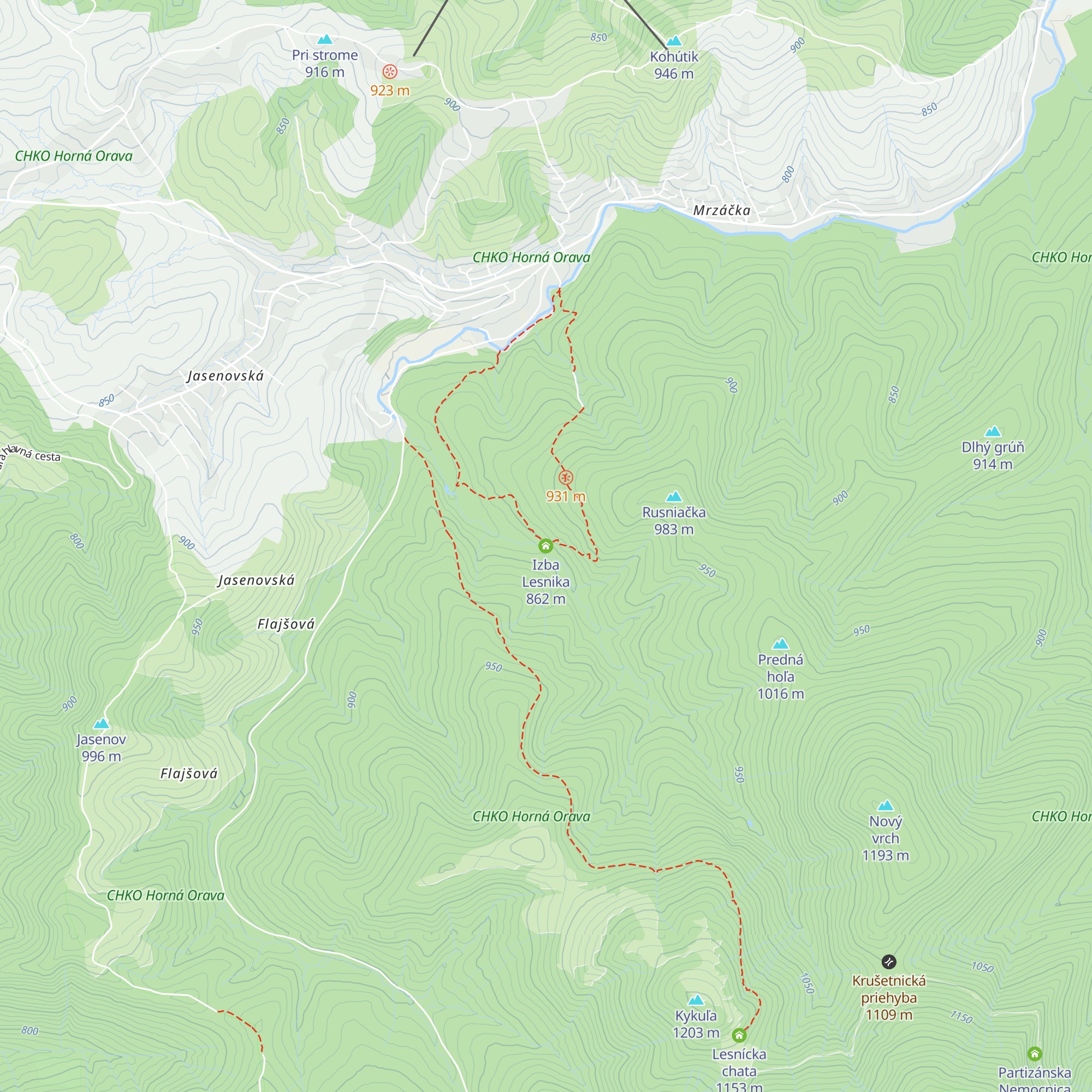 Izba Lesnika map