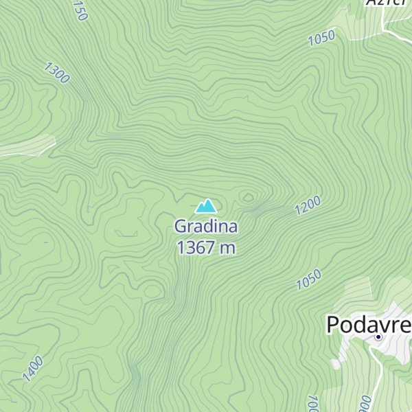 Map of Gradina