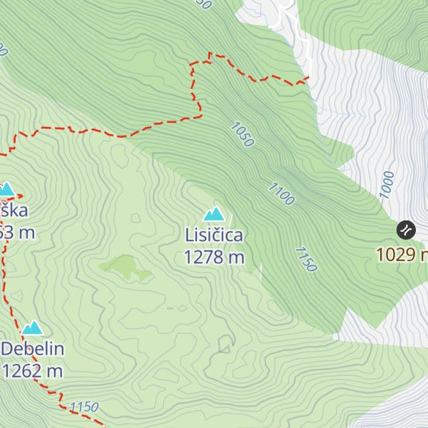 Map of Lisičica