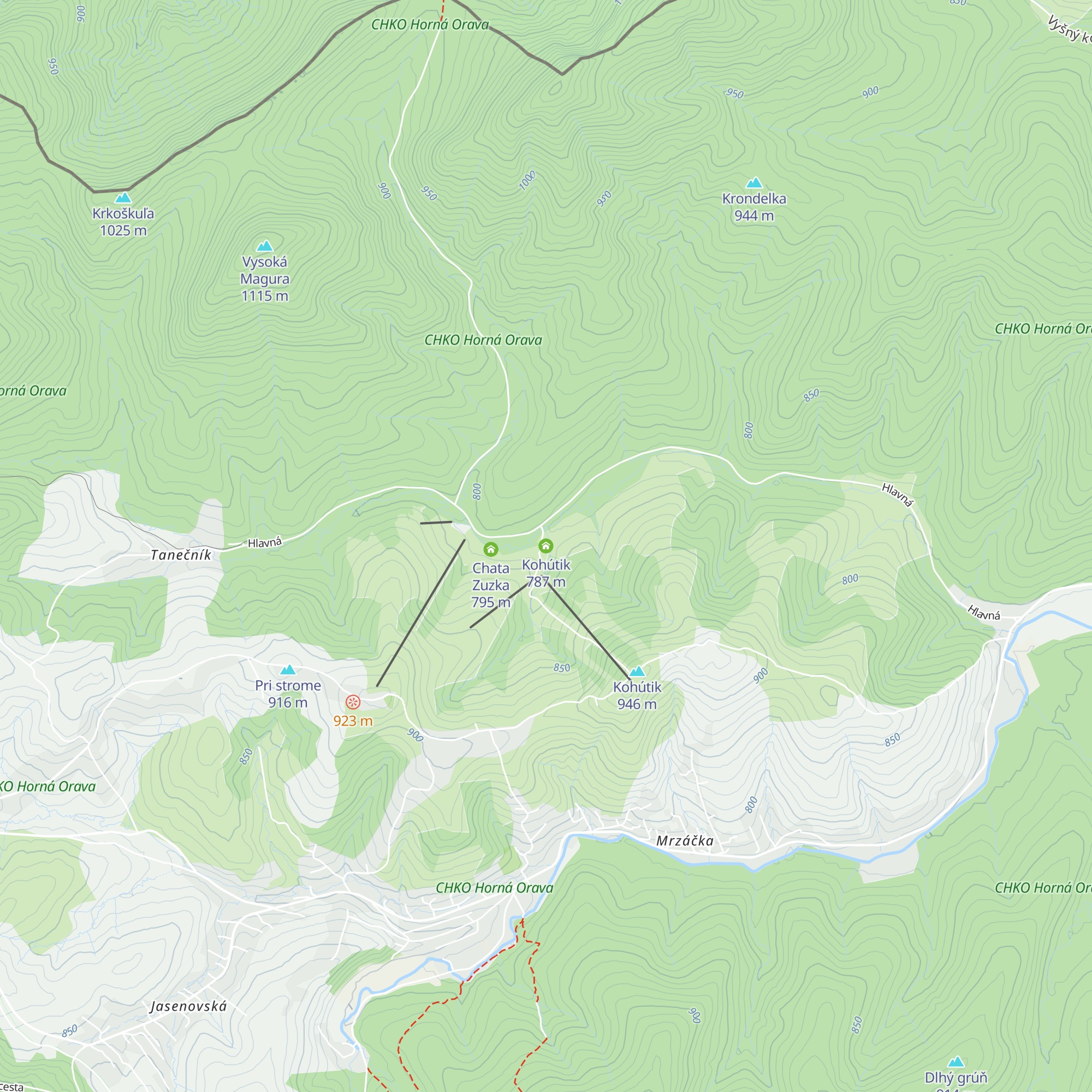 Kohútik map
