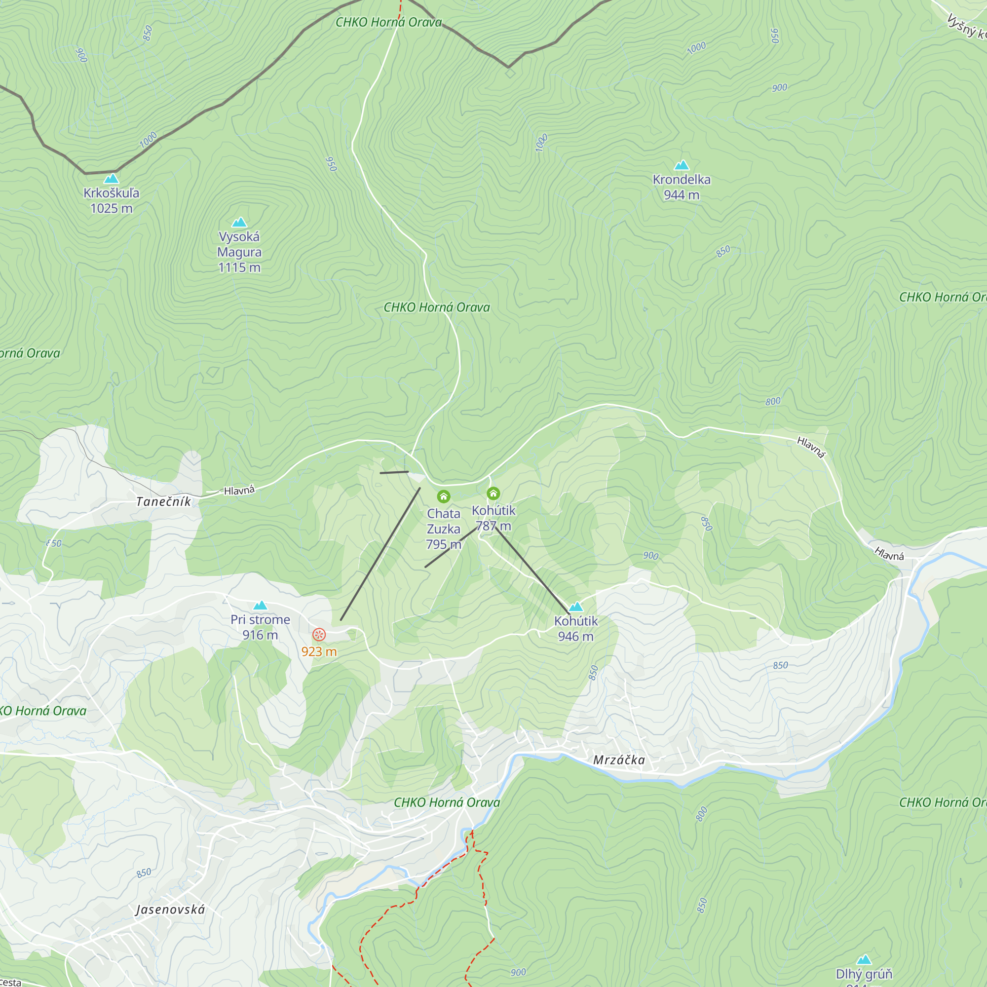 Kohútik map