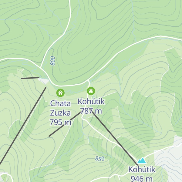 Map of Kohútik