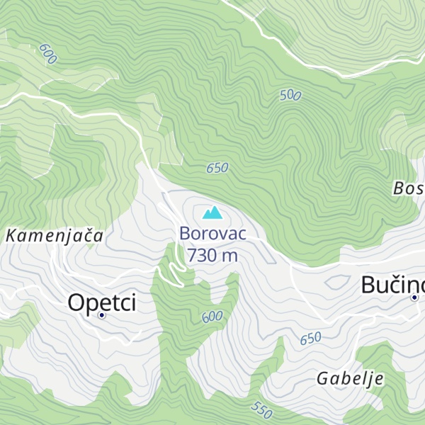 Map of Borovac