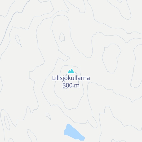 Map of Lillsjökullarna