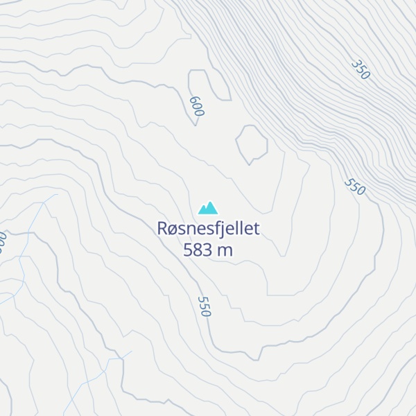 Map of Røsnesfjellet