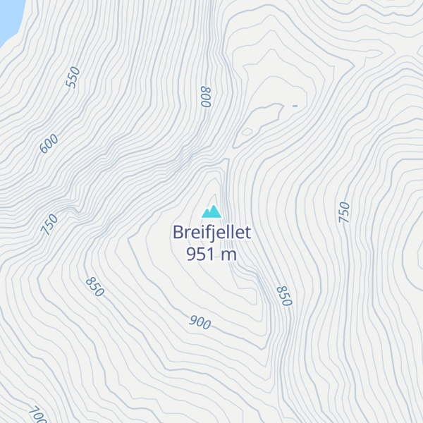 Map of Breifjellet