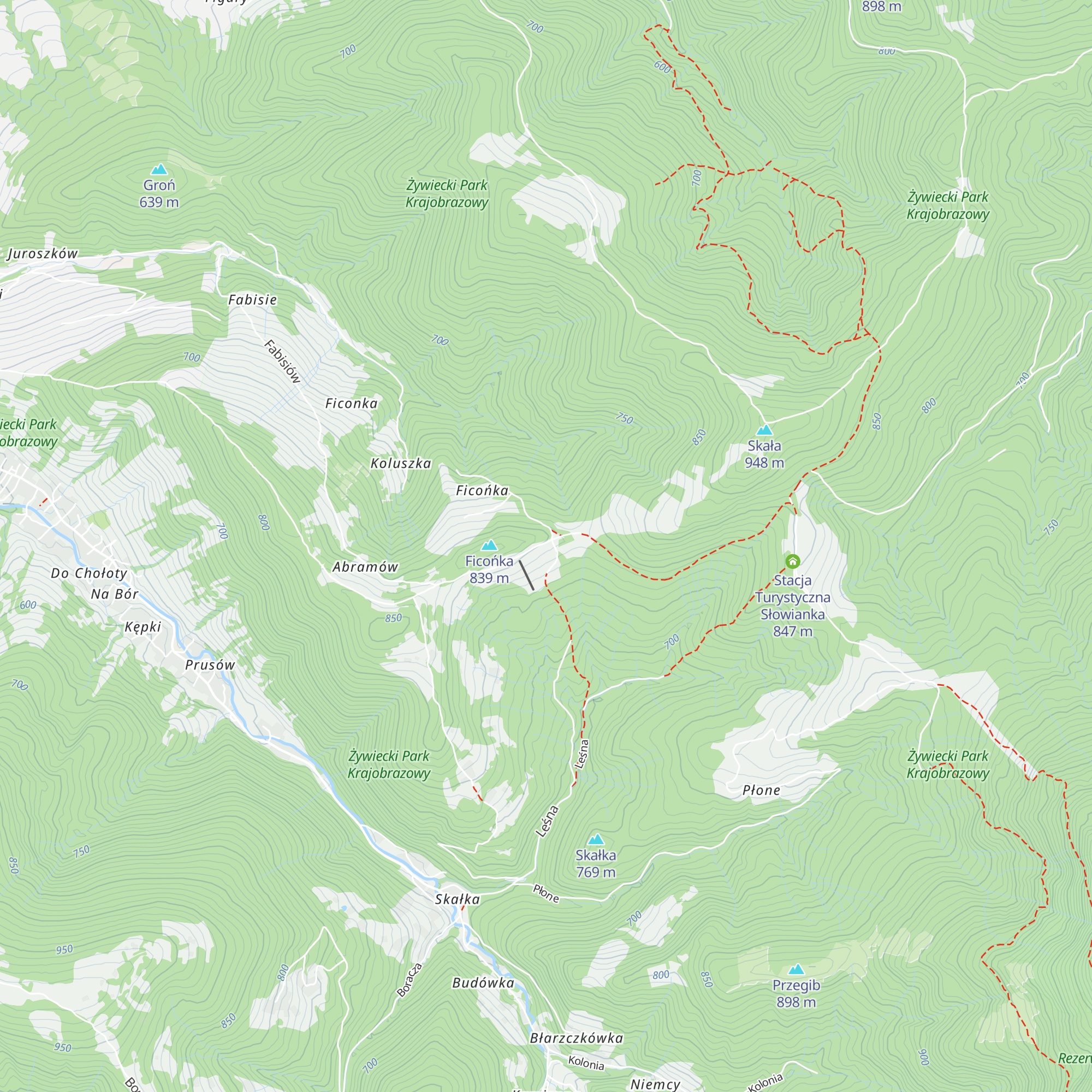 Stacja Turystyczna Abrahamów map