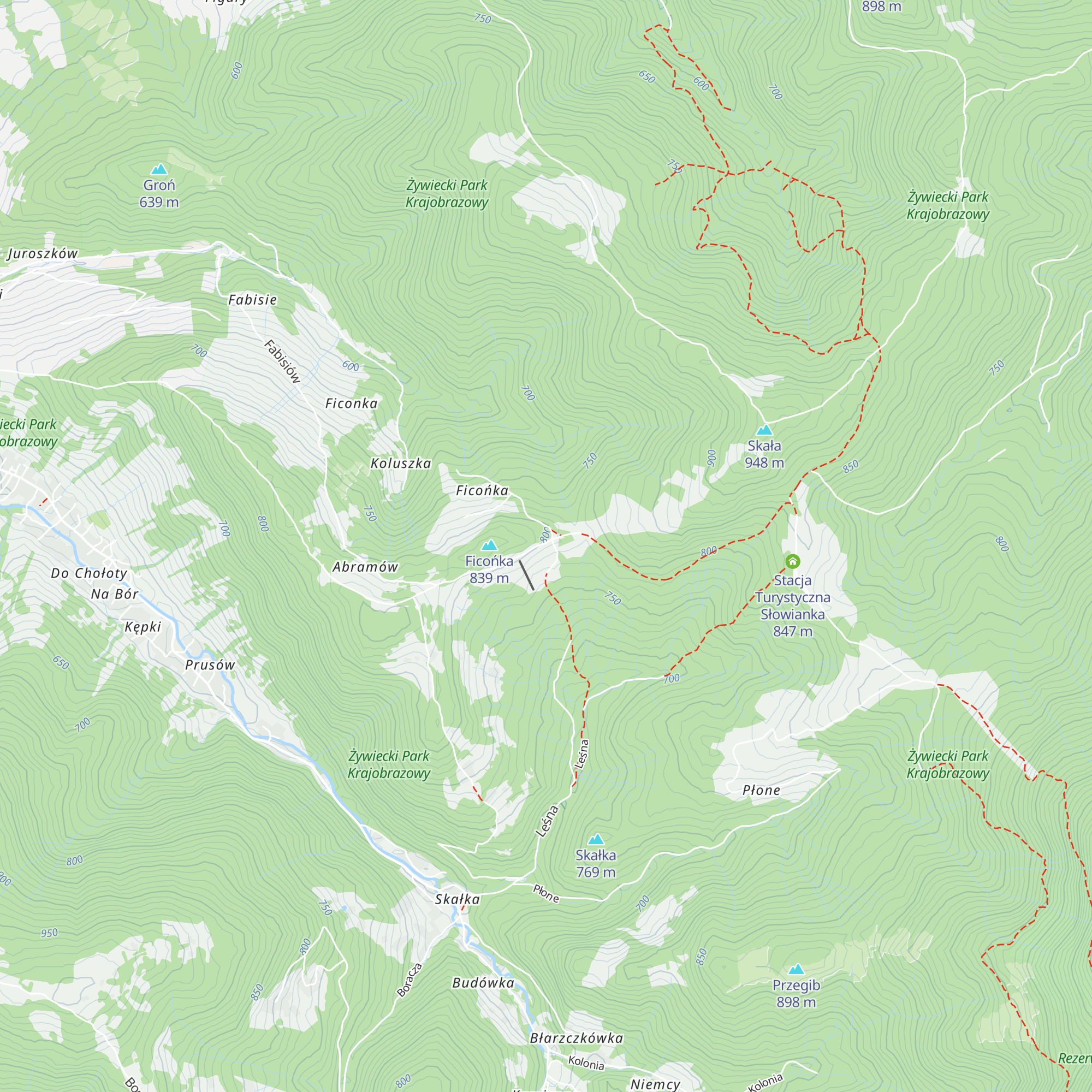 Stacja Turystyczna Abrahamów map