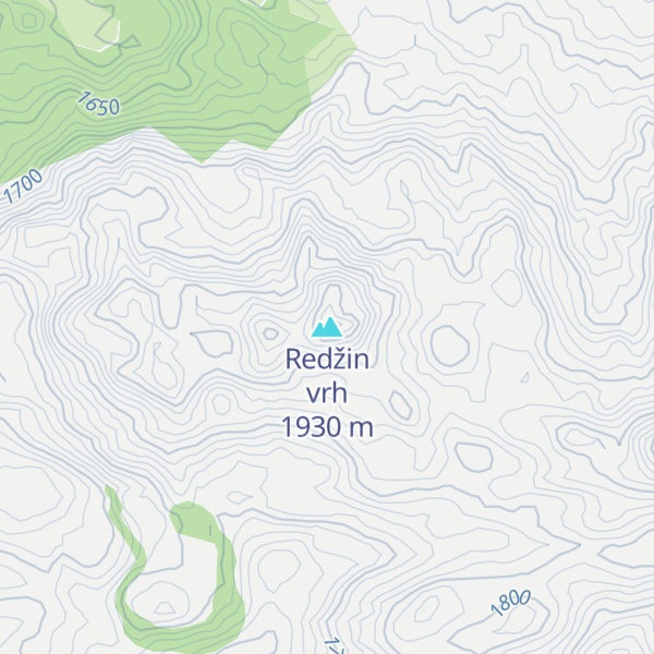 Map of Redžin vrh