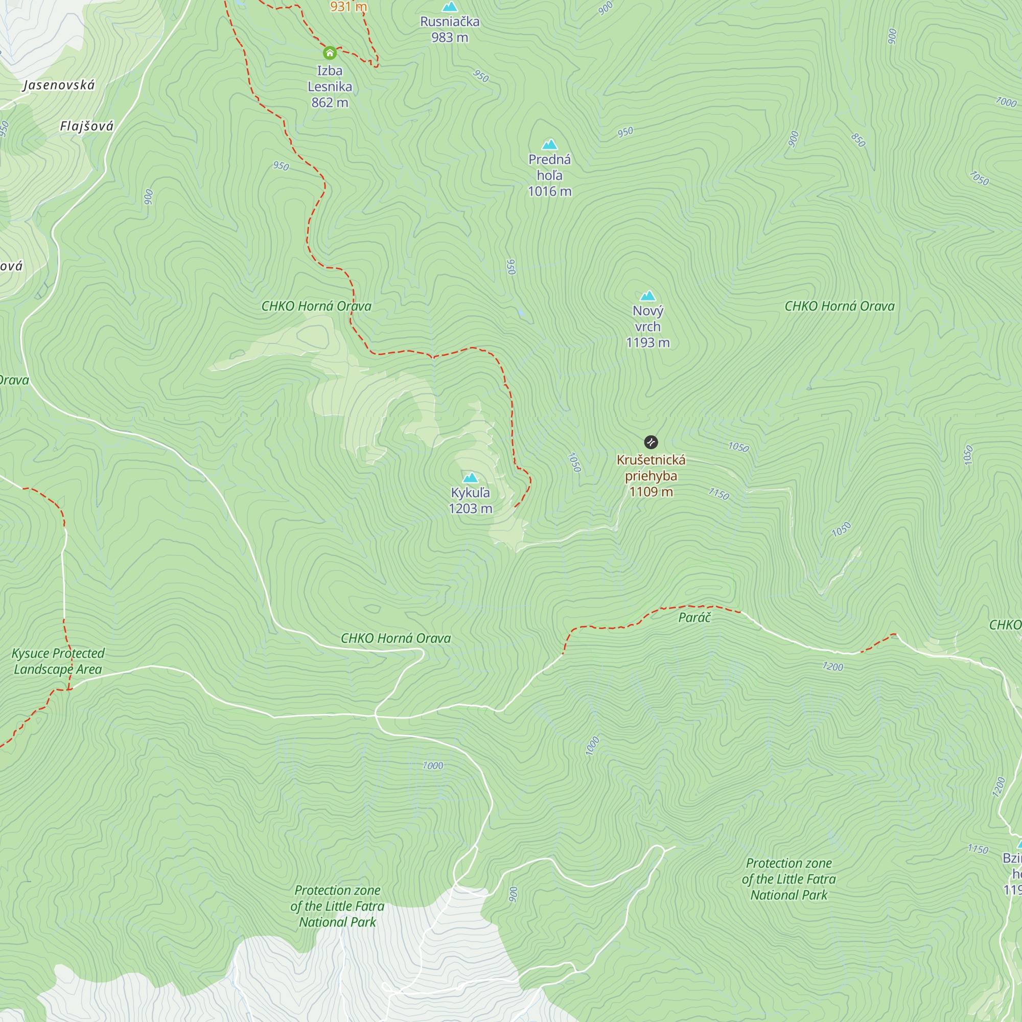 Lesnícka chata map