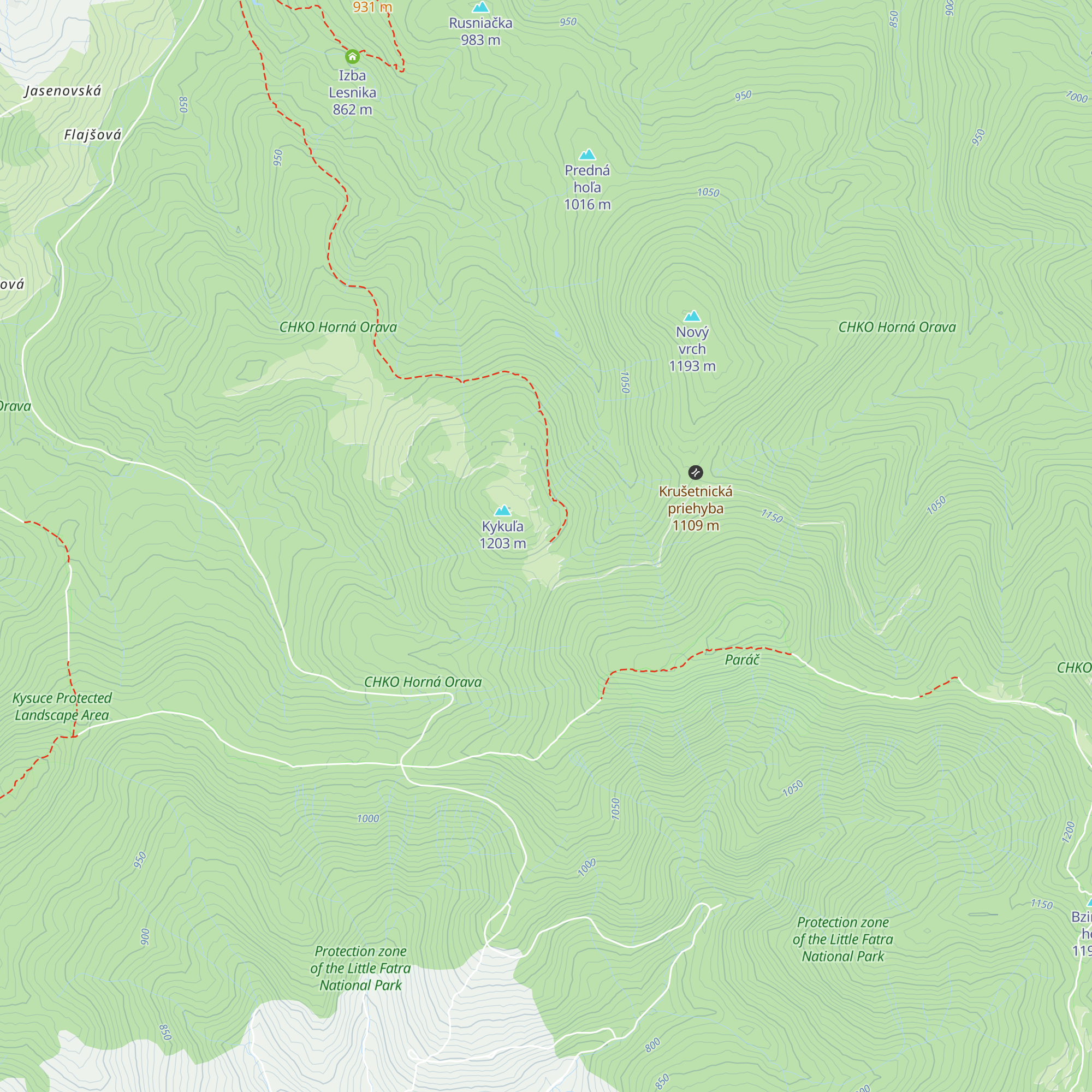 Lesnícka chata map