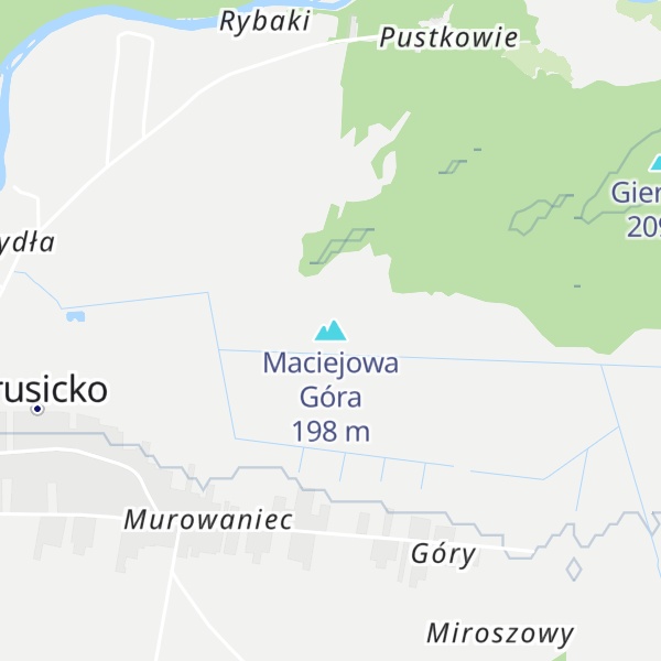 Map of Maciejowa Góra